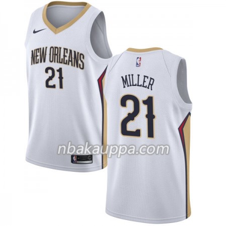 New Orleans Pelicans Darius Miller 21 Nike 2017-18 Valkoinen Pelipaidat Swingman - Miesten